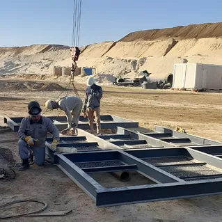 Монтаж системы аспирации в Судане